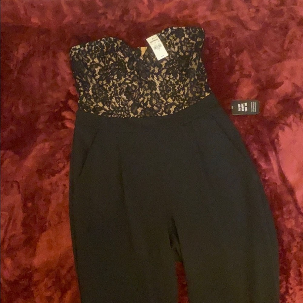 NWT Express Lace Sweetheart Jumpsuit - Picture 3 of 3